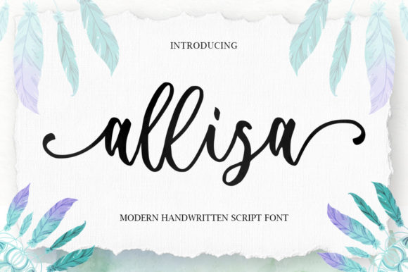 Allisa: The Elegant Script Font for Editorial Design