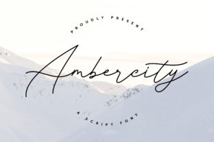 Ambercity: An Elegant Script Font for Editorial Design