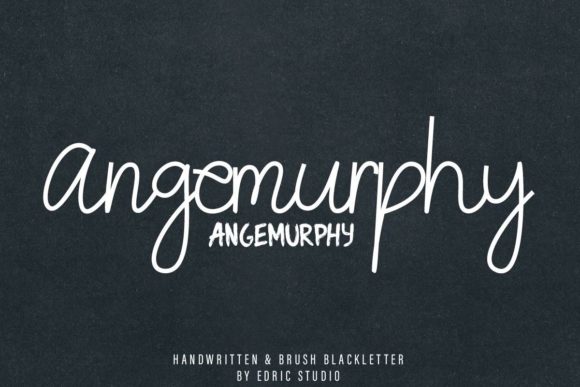 Angemurphy: The Duo Script Typeface for Crafters