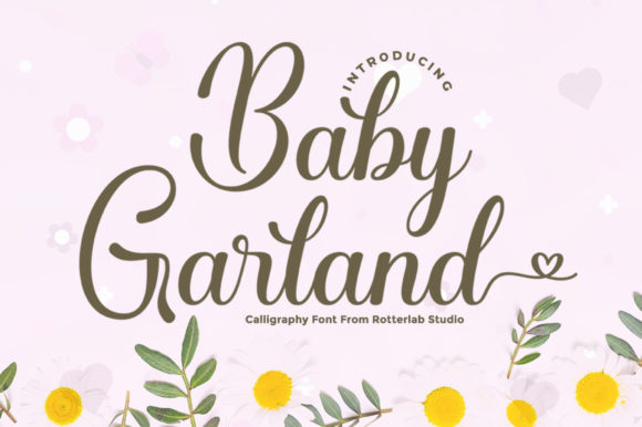 Baby Garland: A Modern Script Font for Editorial Design