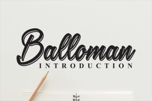 Balloman: The Fun Script Font for Campaigns