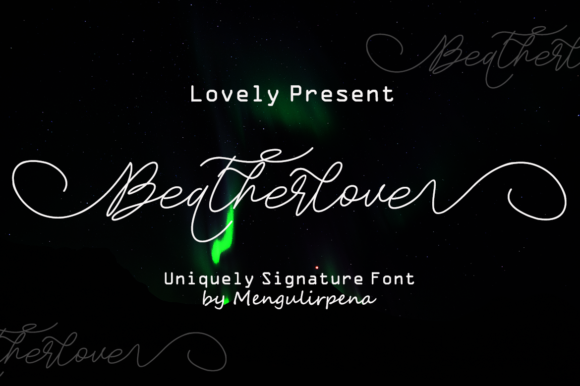Beatherlove: A Charming Script Font for Elegant Branding