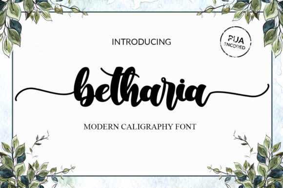 Betharia: A Modern Script Font Review