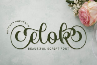 Elok: A Stylish Script Font for Your Brand