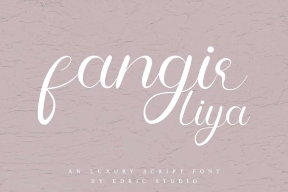 Fangirliya: A Brush Script Typeface for Editorial Design
