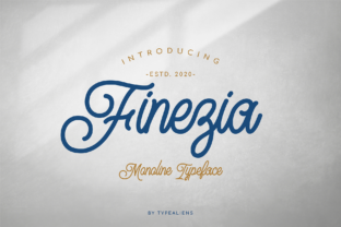 Finezia: The Script-Monoline Typeface for Authentic Brands