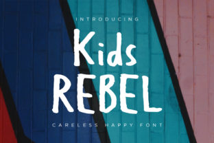 Kids Rebel: A Rebellious Script Font for Bold Campaigns