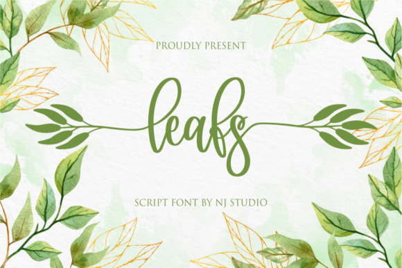 Leafs: A Friendly Script Handwritten Font for Makers