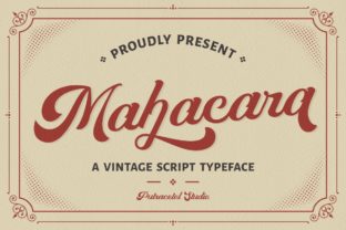 Mahacara: A Vintage Script Font for Editorial Design