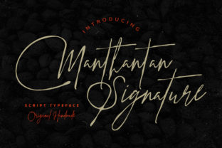 Manthantan Signature: The Elegant Script Font for Campaigns