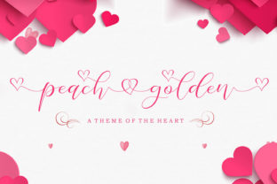 Peach Golden: A Romantic Script Font for Editorial Design