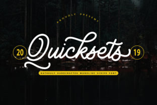 QuickSets: A Sweet Script Font for Crafters