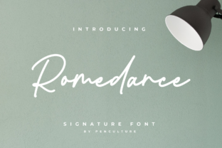Romedance: A Handwritten Script for Editorial Design