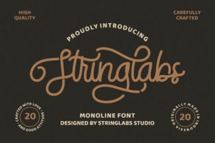 StringLabs: A Modern Script Font for Crafters