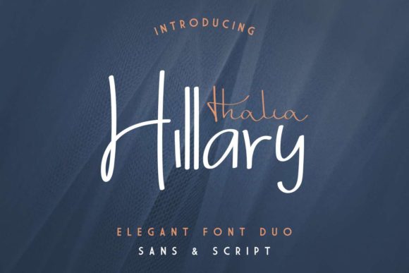 Thalia Hillary: A Modern Script Font for Campaigns