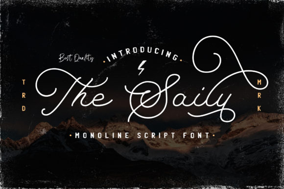 The Saily: A Charming Script Font for Elegant Branding