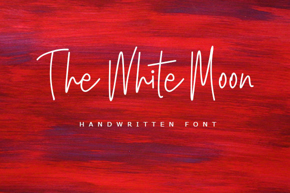 The White Moon: A Charming Script Font for Crafters