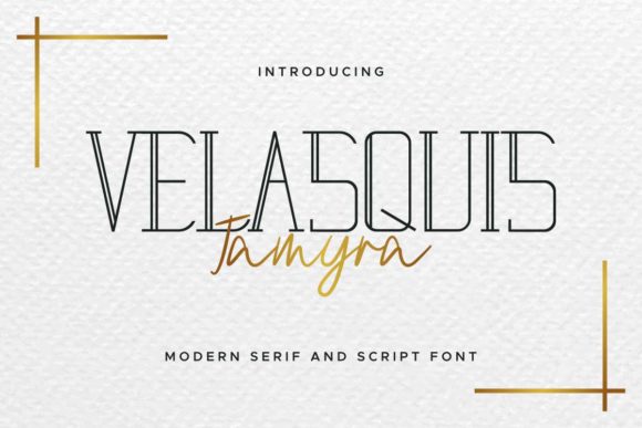 Velasquis Tamyra: The Duo Font for Modern Campaigns