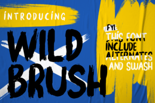 Wild Brush: A Bold Script Font for Branding