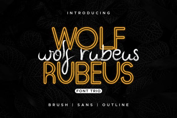 Wolf Rubeus: A Magical Script Font for Editorial Design